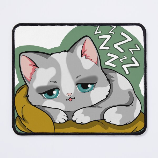 Item preview, Cute sleepy cat designed and sold by Pamelarts.