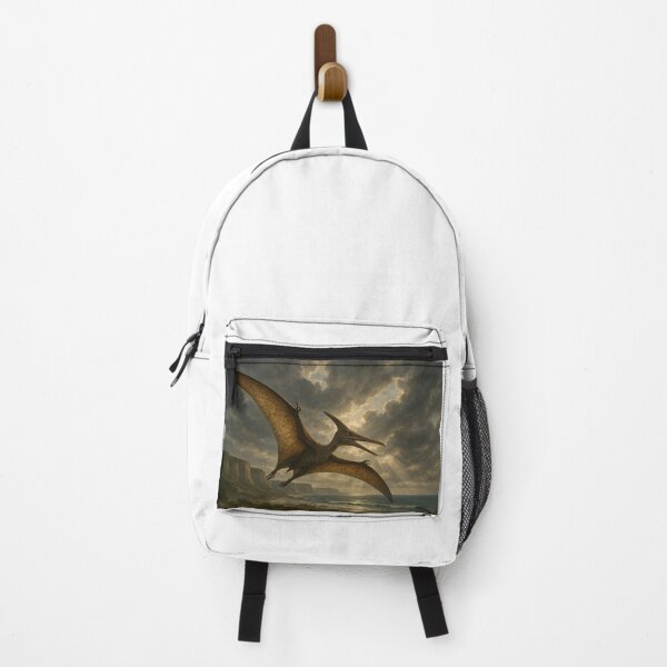 Item preview, Majestic Pterosaur Over Stormy Cliffs – Prehistoric Fantasy Art designed and sold by ZolaDesings.