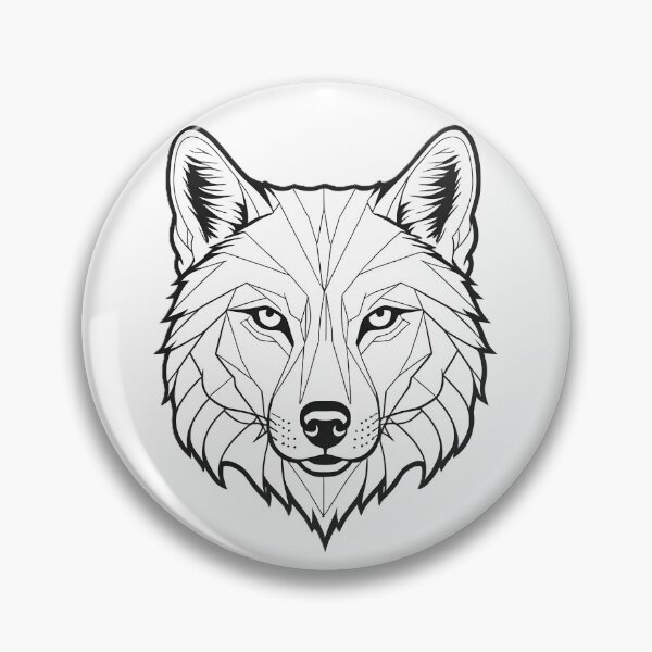 Item preview, Minimalist Wolf Line Art – Modern Symmetrical Animal Design - 10 designed and sold by RELAX STATION.