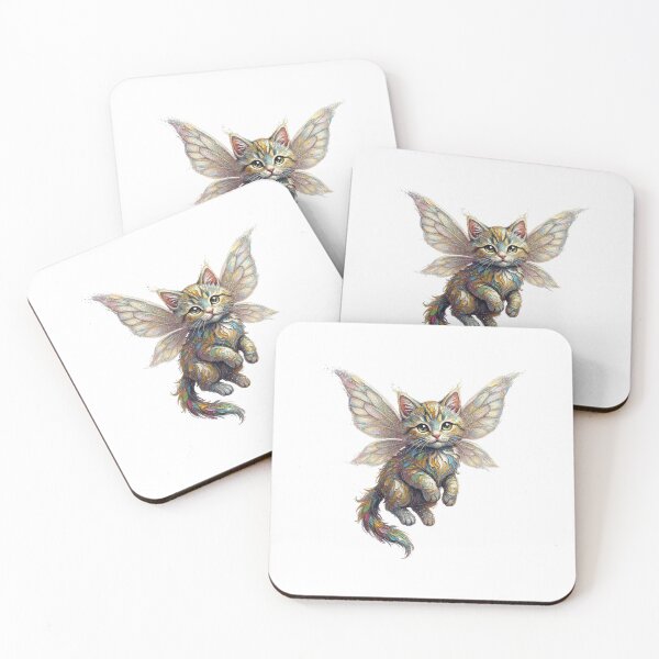Item preview, Cute Glitter Fairy Kitty Magical Cat designed and sold by SOUFIANE1991.