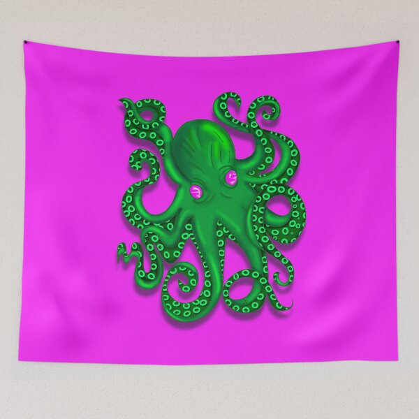 Item preview, Radioactive Green Octopus | Gnarly Sea Creature designed and sold by MFGB-Creations.