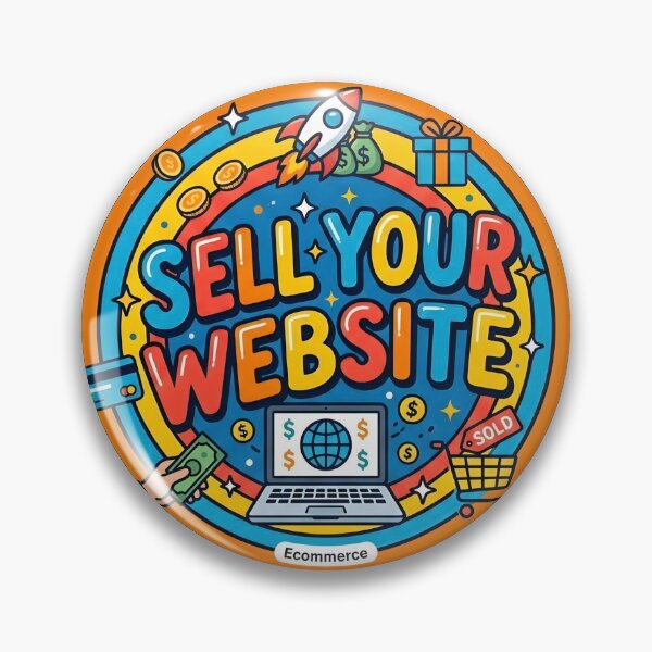 Item preview, Sell Your Website - Colorful Ecommerce Badge Sticker Design designed and sold by WowDezign.