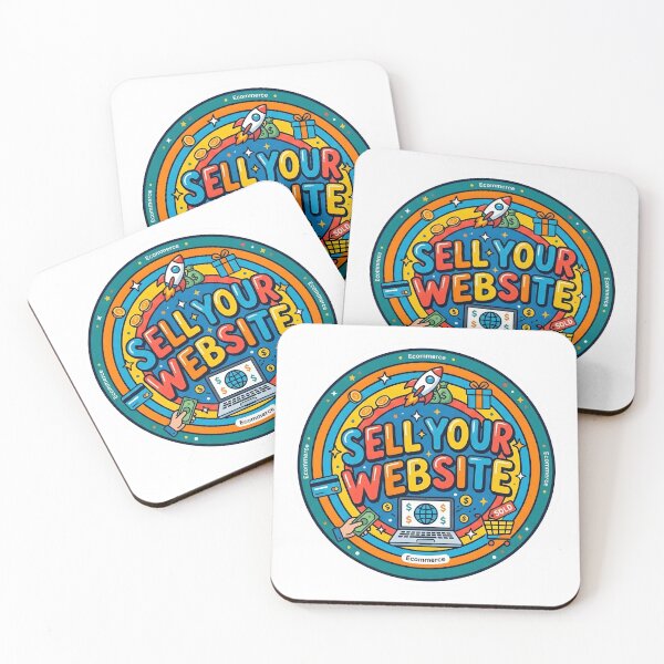 Item preview, Sell Your Website - Colorful Ecommerce Badge Sticker Design designed and sold by WowDezign.