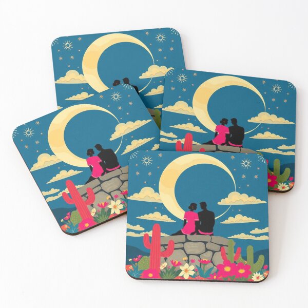 Item preview, Traditional Mexican Folk Art - The Moonlit Conversation designed and sold by VizualBites.