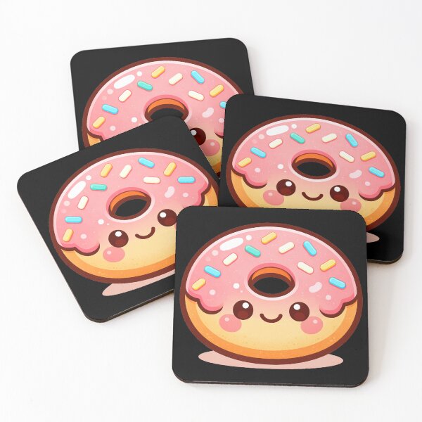 Item preview, Cute Kawaii Donut Character designed and sold by ImagenFusionP.