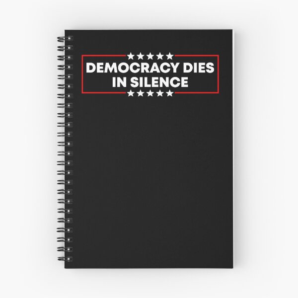 Item preview, Democracy Dies in Silence - Resist Fascism designed and sold by PixVib.