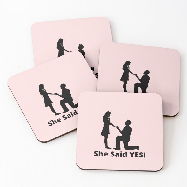 Item preview, She Said Yes! - fun design- gifts for new engaged couples designed and sold by FlowersEmpowers.