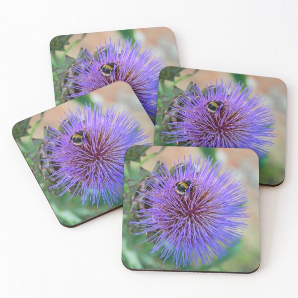 Item preview, Bumble bee on a Cardoon flower designed and sold by Stephen Jarman.