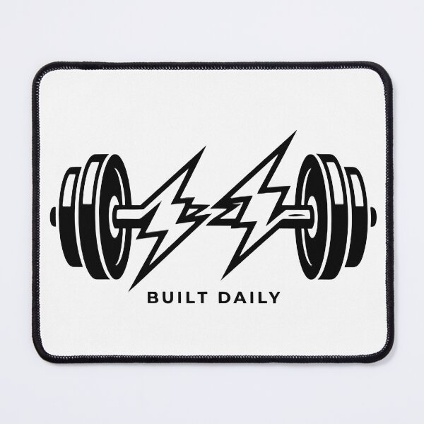 Item preview, Lightning Dumbbell Gym Motivation Graphic designed and sold by Built Daily.