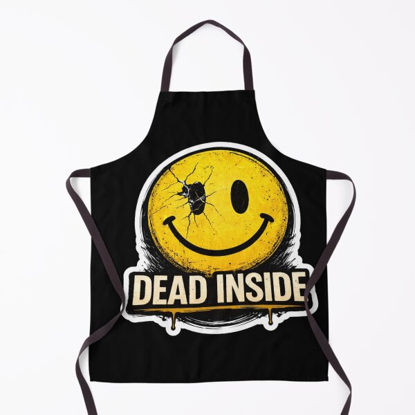 Item preview, Dead Inside Smiley Face Funny Dark Humor Meme Sticker Style Design designed and sold by VibeOffline Studio.