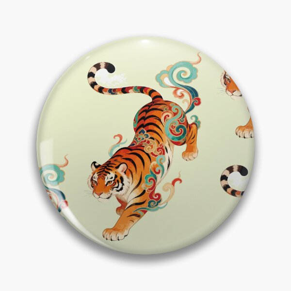 Item preview, Ornamental Japanese Tiger designed and sold by GigiFernan.