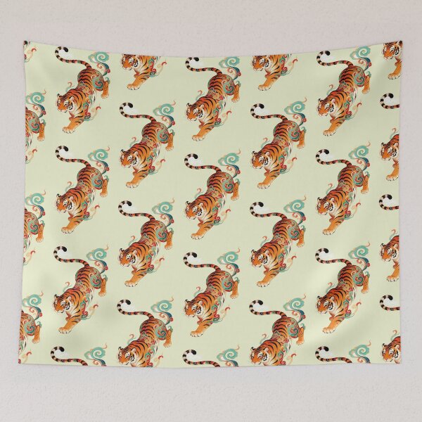 Item preview, Ornamental Japanese Tiger designed and sold by GigiFernan.