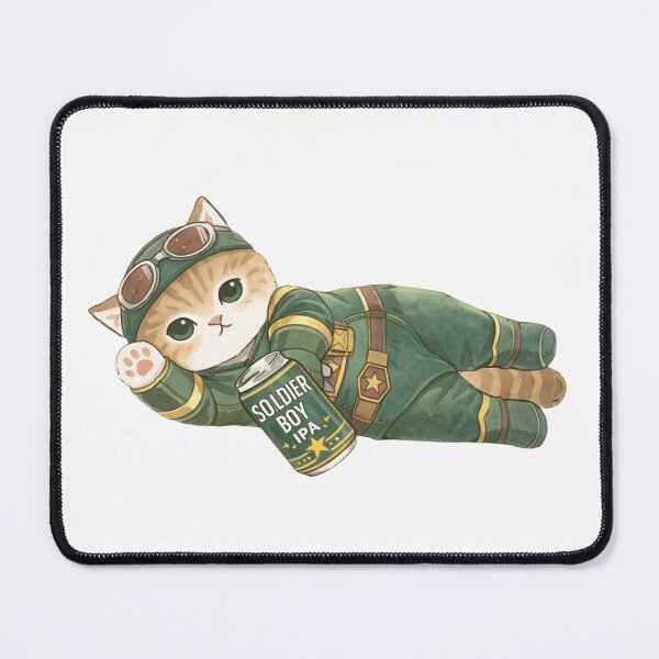 Item preview, Soldier Boy Cat Cute Superhero Fan Art designed and sold by Reyxava.