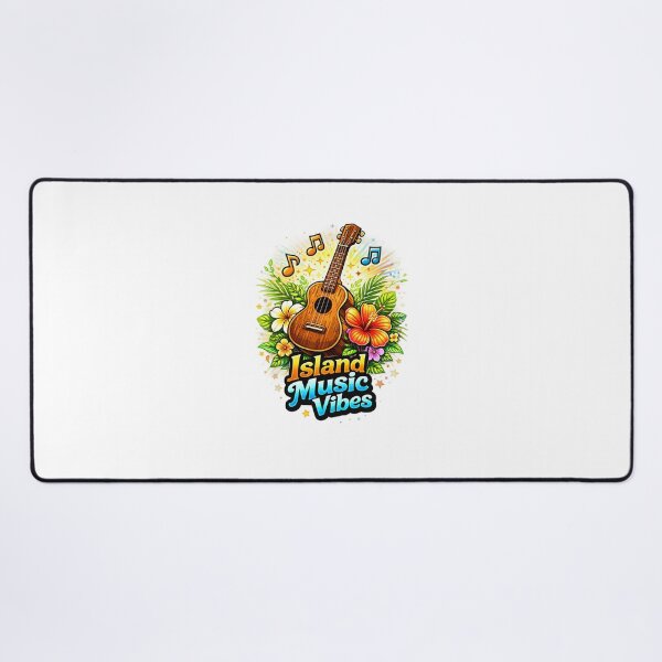 Item preview, Tropical Ukulele Island Music Vibes – Hibiscus Floral Summer Art designed and sold by shemodas.