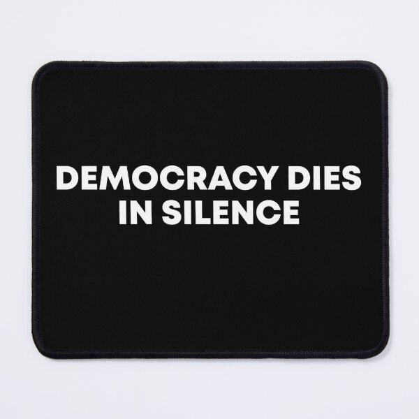 Item preview, Democracy Dies in Silence - Resist Fascism | FDT designed and sold by PixVib.
