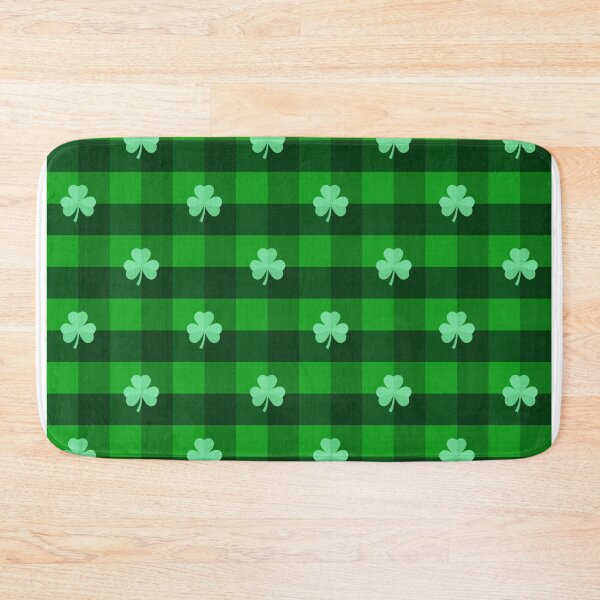 Item preview, St Patrick day shamrock plaid pattern  designed and sold by yusraadesignz.