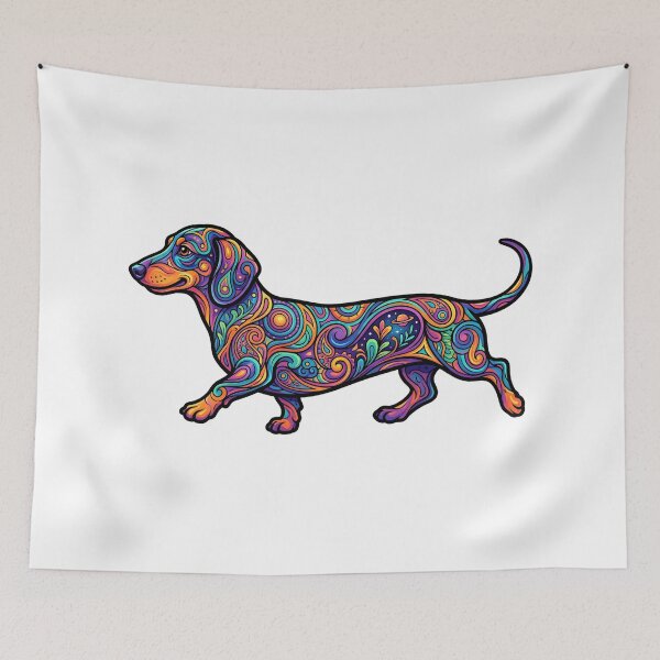 Item preview, Smiling Dachshund designed and sold by Botanica Trip.