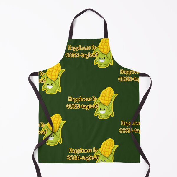 Item preview, Happiness is CORN-tagious Cute Corn Pun Art designed and sold by The-Melon-Cart.