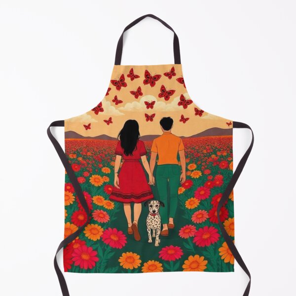Item preview, Classic Mexican Folk Art - The Flower Walk with Dog designed and sold by VizualBites.