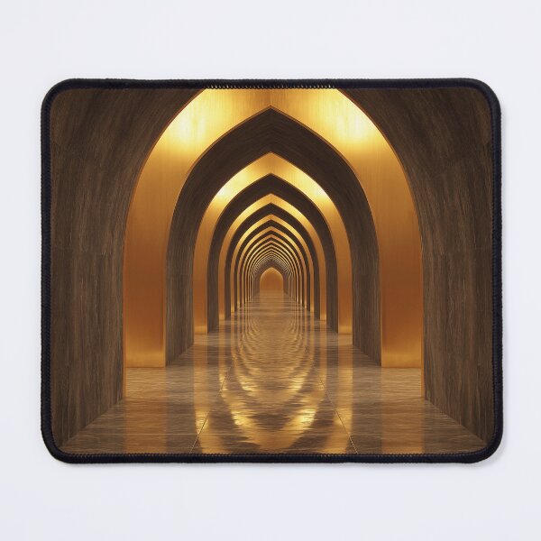 Item preview, Golden Success Tunnel – Motivational Abstract Path to Success Design designed and sold by WordPlayStudio.