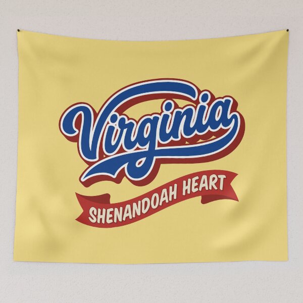 Item preview, Retro Virginia Shenandoah Heart Vintage Script designed and sold by Cozy-Old-Pub.