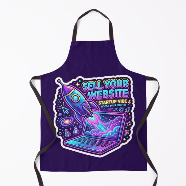 Item preview, Sell Your Website - Rocket Launching Laptop Startup Sticker Design designed and sold by WowDezign.