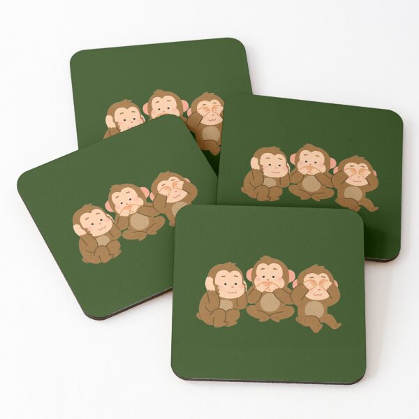 Item preview, Cute Monkey Stack Friendship - Three Best Friends Fun & Playful Illustration designed and sold by Yasmine Mohammed.