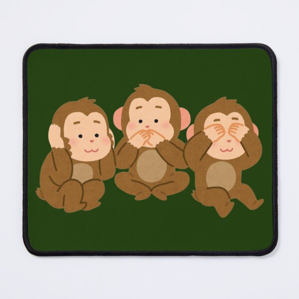 Item preview, Cute Monkey Stack Friendship - Three Best Friends Fun & Playful Illustration designed and sold by Yasmine Mohammed.