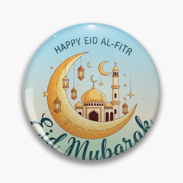 Item preview, Elegant Golden Aid El Fitr Greeting - Islamic Geometric Mandala Sticker designed and sold by soufiane bouhfad.