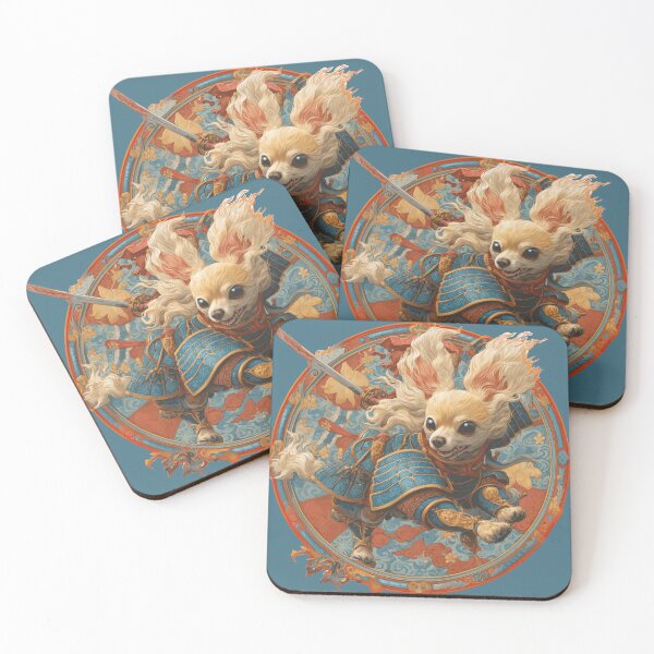Item preview, Samurai Chihuahua Warrior Cute Japanese Dog Art designed and sold by AntiqueImages.