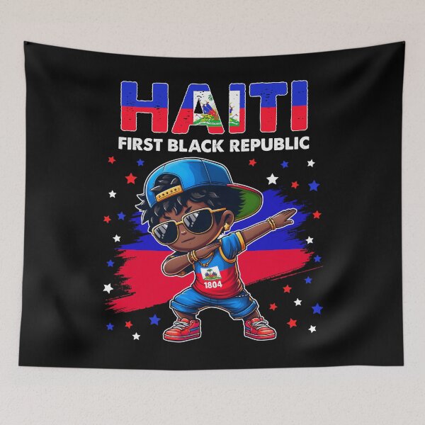 Item preview, Haiti the First Black Republic 1804 Haiti Flag for kids designed and sold by NUMAcreations.