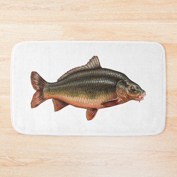 Item preview, Common Carp Fish (Green) - Pencil Drawing Illustration designed and sold by AquarellChill.
