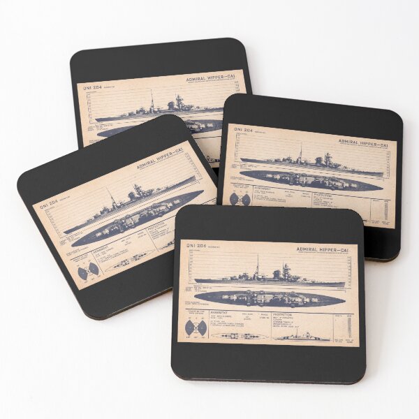 Item preview, German Cruiser Admiral Hipper WW2 Recognition Diagram designed and sold by MilitaryMart.