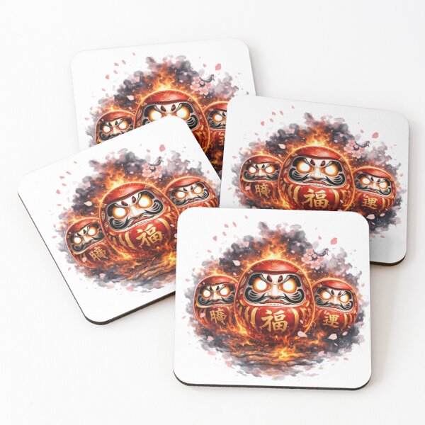 Item preview, Lucky Daruma Fire Spirit designed and sold by RØNI AI.