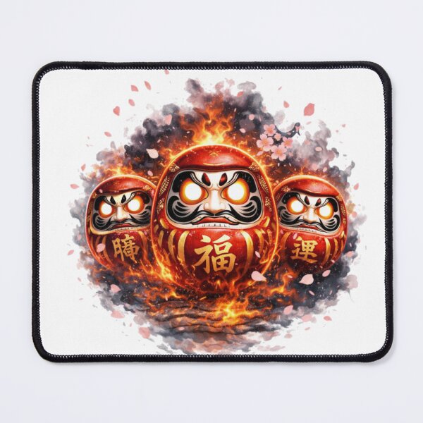 Item preview, Lucky Daruma Fire Spirit designed and sold by RØNI AI.