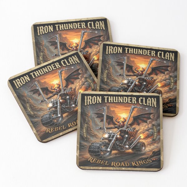 Item preview, Iron Thunder Clan - Rebel Road Kings Biker Demon Chopper designed and sold by Italian Ink Studio.