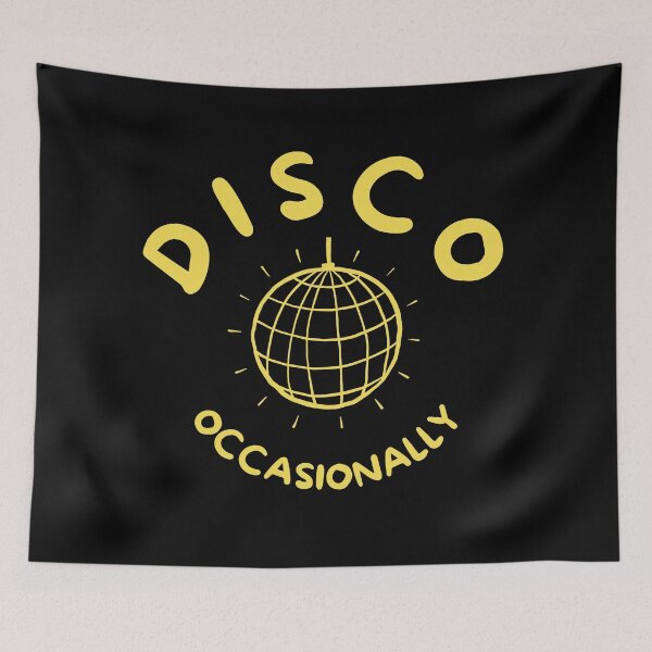 Item preview, Disco Occasionally - Together Together Retro Sun Yellow Design designed and sold by eMKa82.