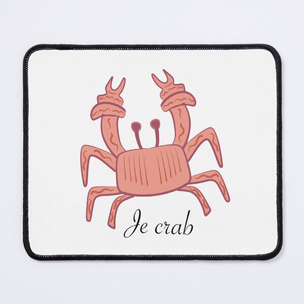 Item preview, Je Crab Funny French Pun Illustration designed and sold by Theselinara.
