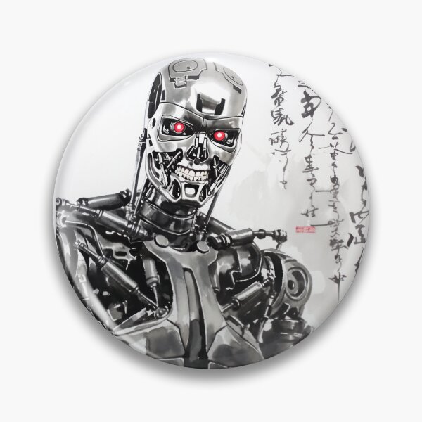 Item preview, T-800 Terminator Sumi-e  designed and sold by AnimeArsenalPrints.
