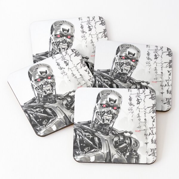 Item preview, T-800 Terminator Sumi-e  designed and sold by AnimeArsenalPrints.