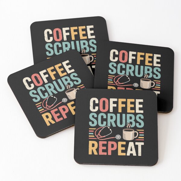 Item preview, Coffee Scrubs Repeat Funny Nurse Coffee Lover Gift Classic T-Shirt designed and sold by podlook.