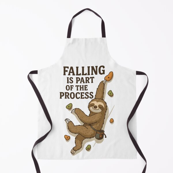 Item preview, Bouldering Sloth – Falling is part of the process designed and sold by Pineapple-Tree.