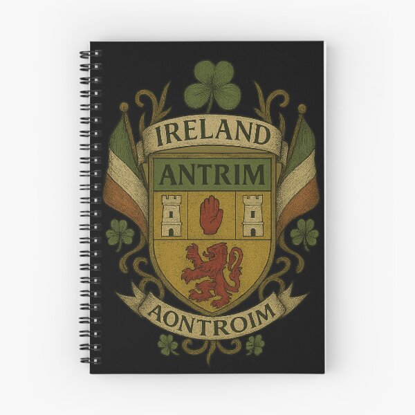 Item preview, Patrimonio del escudo de armas del condado de Antrim, Irlanda designed and sold by REAL IRISH GIFTS.