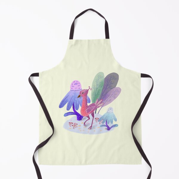 Item preview, Whimsical Fairy Bird in Magic Forest - Folk Art Nature Illustration designed and sold by FaliushART.