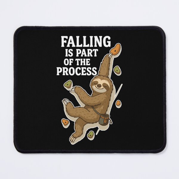 Item preview, Bouldering Sloth – Falling is part of the process designed and sold by Pineapple-Tree.