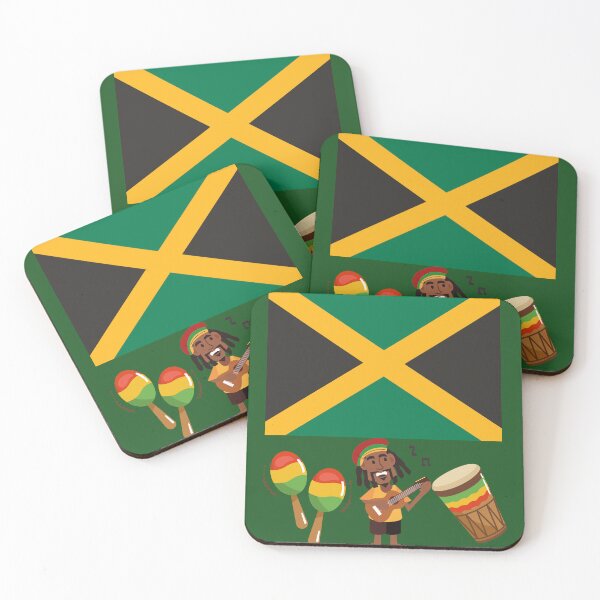 Item preview, Jamaica Flag Design – Caribbean Reggae Island Vibes Jamaican Pride Tropical Artwork designed and sold by KingdomDesigns2.