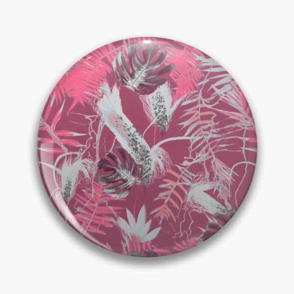 Item preview, Monotype tropical leaves pink designed and sold by Alessandro Remo Mazzoni Remotextiles.