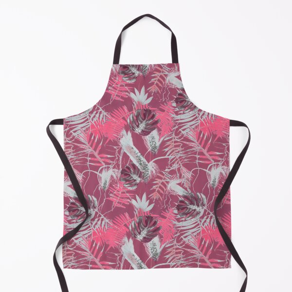 Item preview, Monotype tropical leaves pink designed and sold by Alessandro Remo Mazzoni Remotextiles.