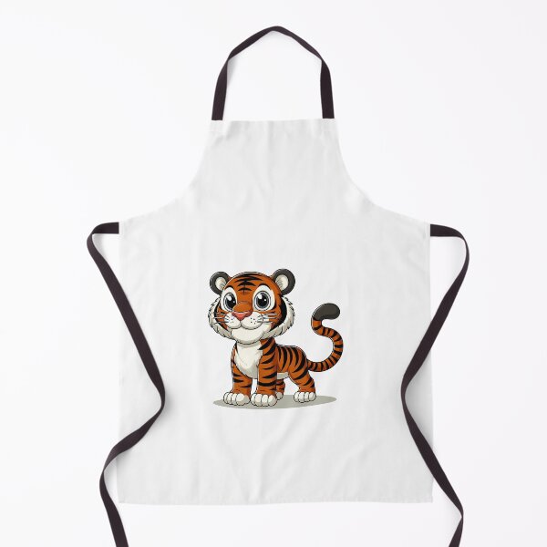 Item preview, Cute cartoon tiger character with bright colors and big expressive eyes, perfect for children's designs. designed and sold by cave-canvas.