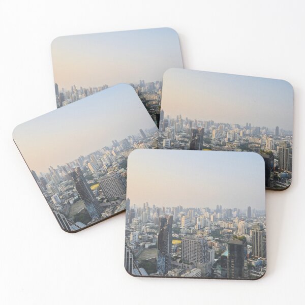 Item preview, Bangkok skyline at sunset designed and sold by Calm Landscapes – Nature & Travel Photos.